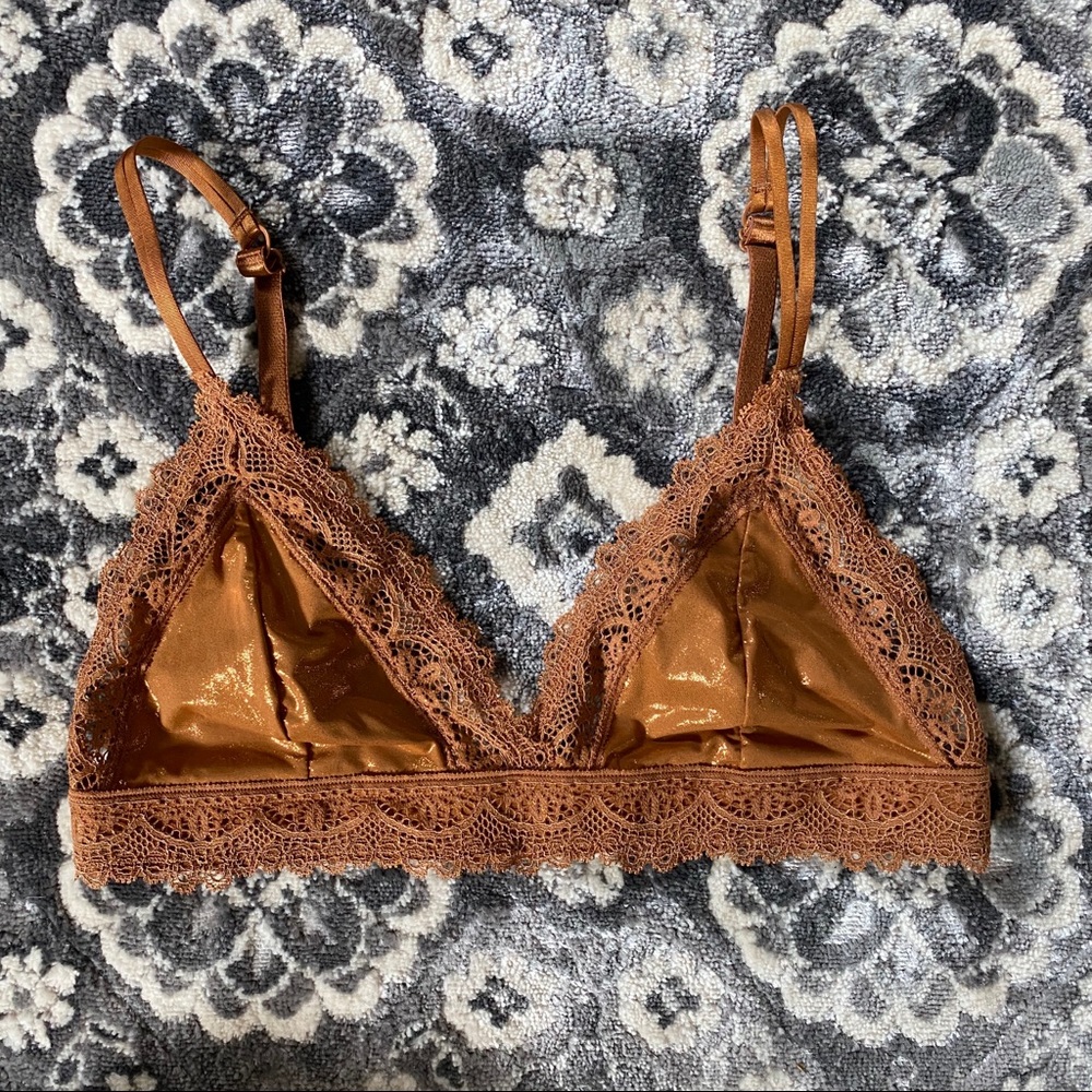 Shiny Lace Bralette